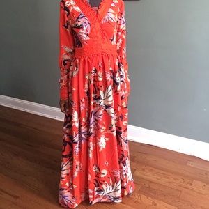 Beautiful Long Sleeve Maxi Dress